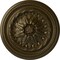 Ekena Millwork Wigan Ceiling Medallion, Hand-Painted Brass, 16"OD x 2 1/4"P CM16WGBRS - alternate 1